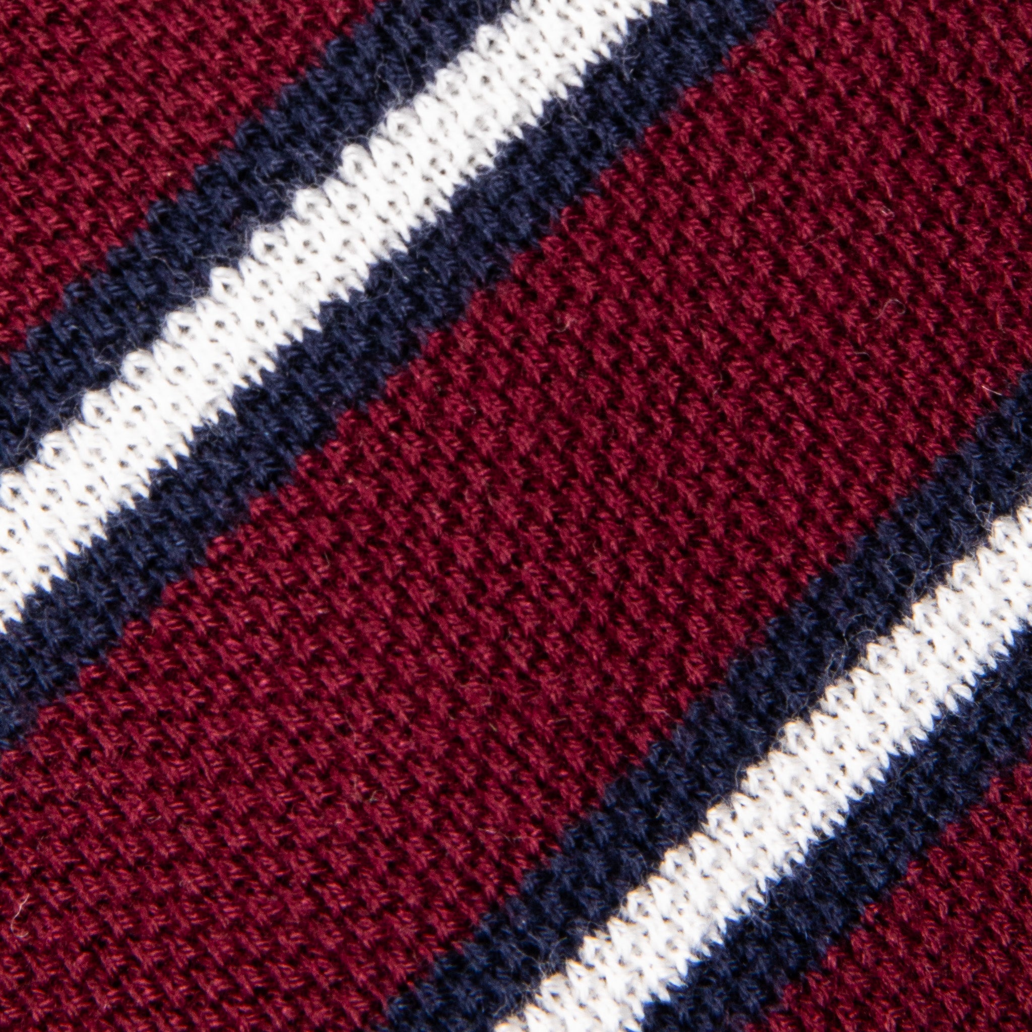 Engineered Garments Knit Tie Burgundy Stripe
