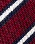 Engineered Garments Knit Tie Burgundy Stripe