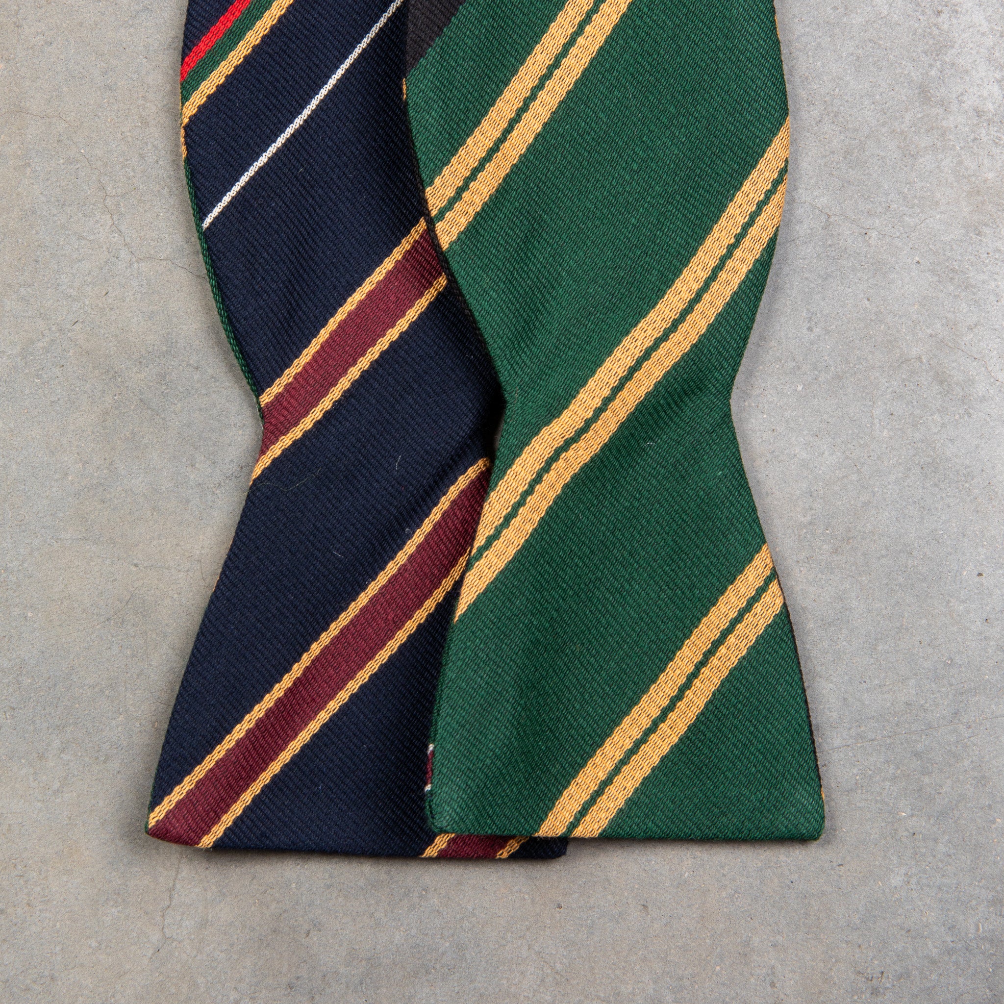 INSCRIRE Regimental Stripes Turtle タートル Engineered Garments Butterfly Bow Tie Multi Color Regimental