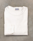 Velva Sheen Heavy oz Pïgment L/S Tee with pocket White