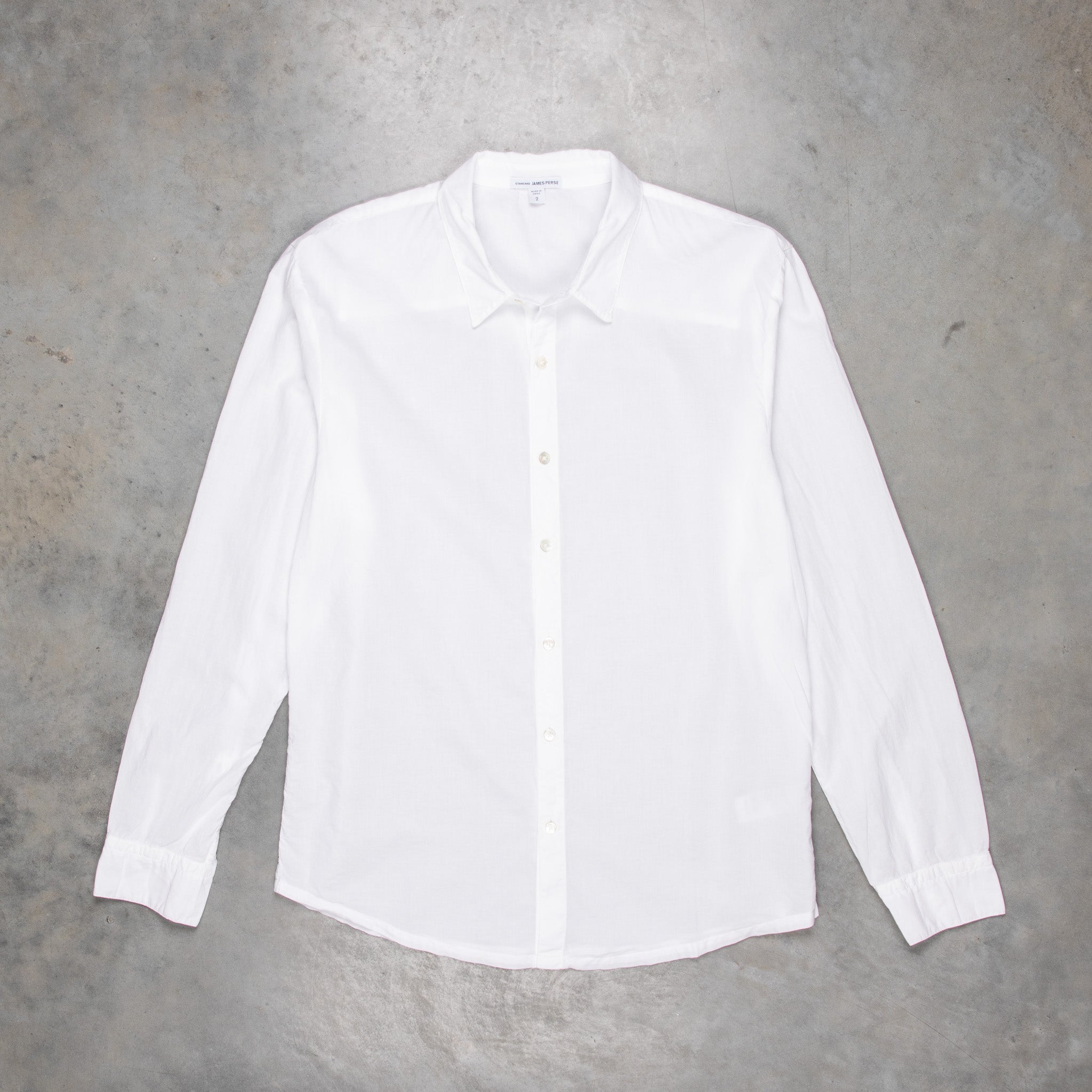 James Perse Standard Shirt White – Frans Boone Store