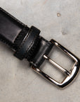 Alden Black Cordovan Belt Nickel Buckle