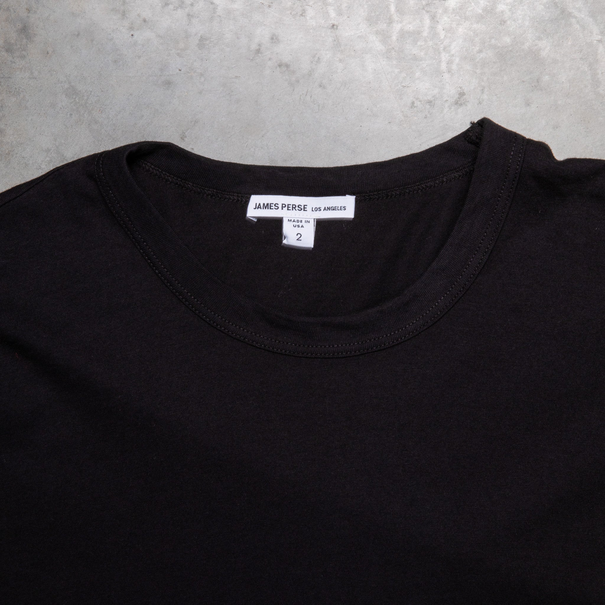 James Perse Long Sleeve Crew Tee - Classic Cotton Layering Top