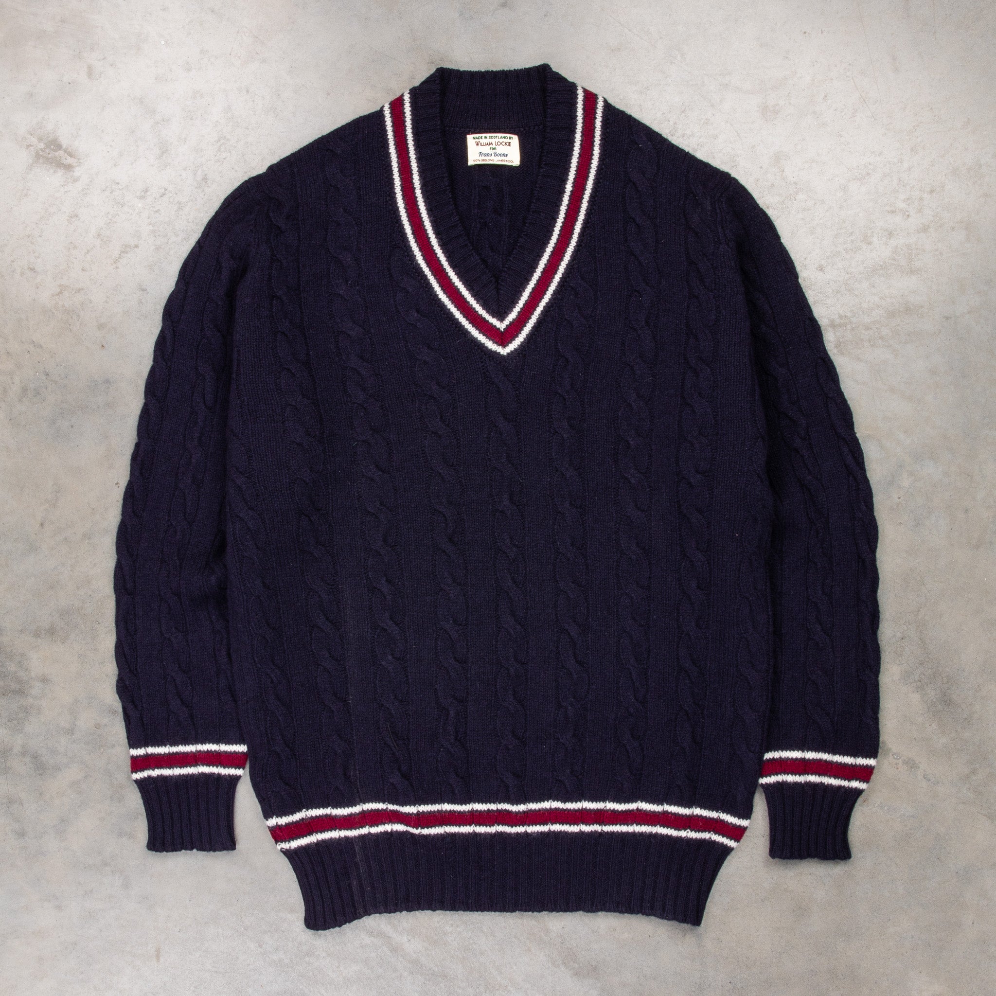 William Lockie x Frans Boone Garfield Cricket Cable Navy – Frans