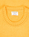 William Lockie x Frans Boone Alain Lambswool Crew Neck Harvest Gold