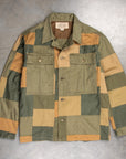 RRL Herringbone Twill Patchwork Infantry Shirt
