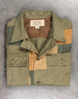 RRL Herringbone Twill Patchwork Infantry Shirt