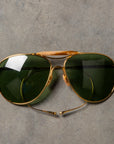 The Real McCoy's Aviator Flying Sunglasses Gold