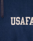 The Real McCoy's Military 1/4 Zip Sweatshirt / USAFA Navy