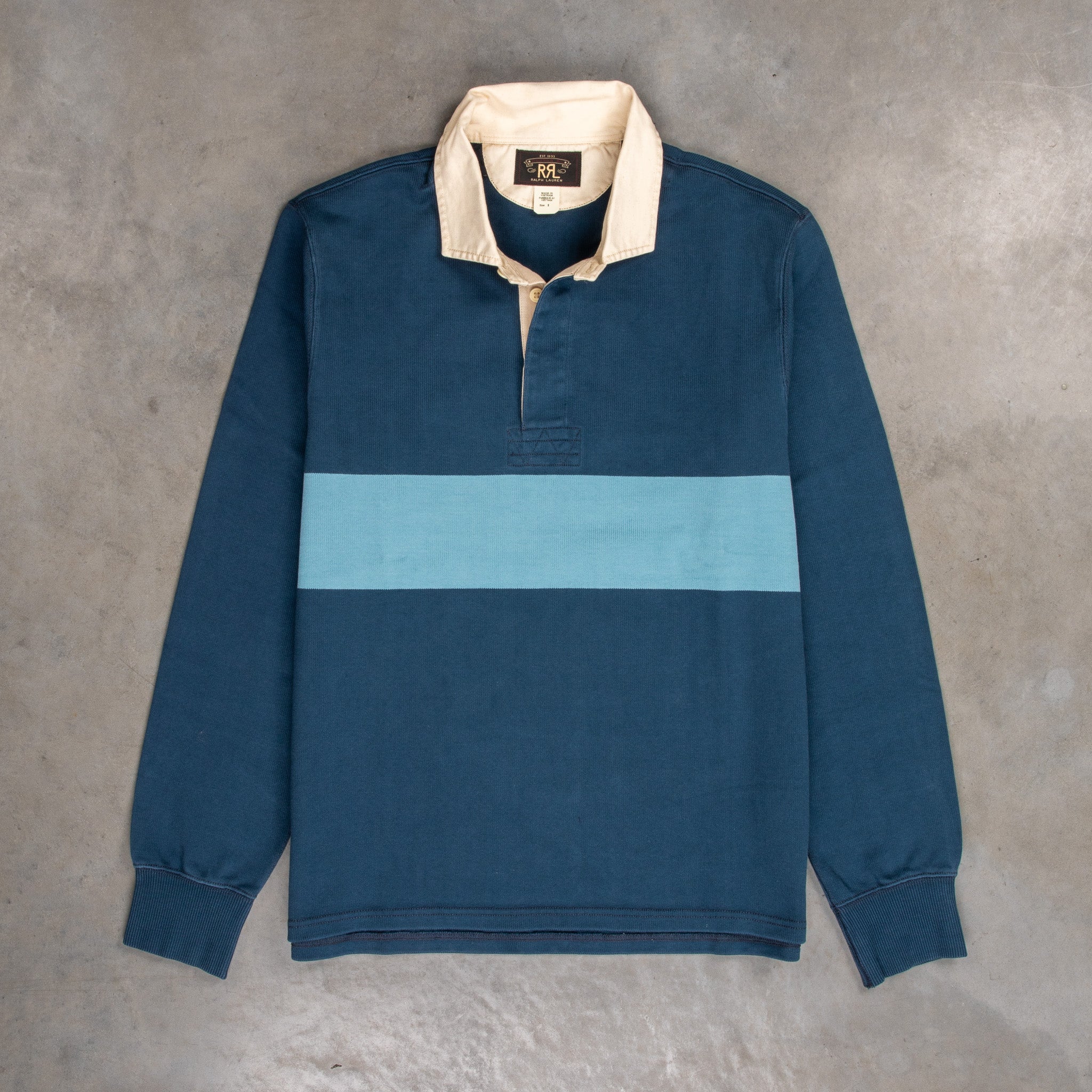 RRL Ralph Lauren Blackindigo Stripe Sweater Men's #DL 21C | eBay