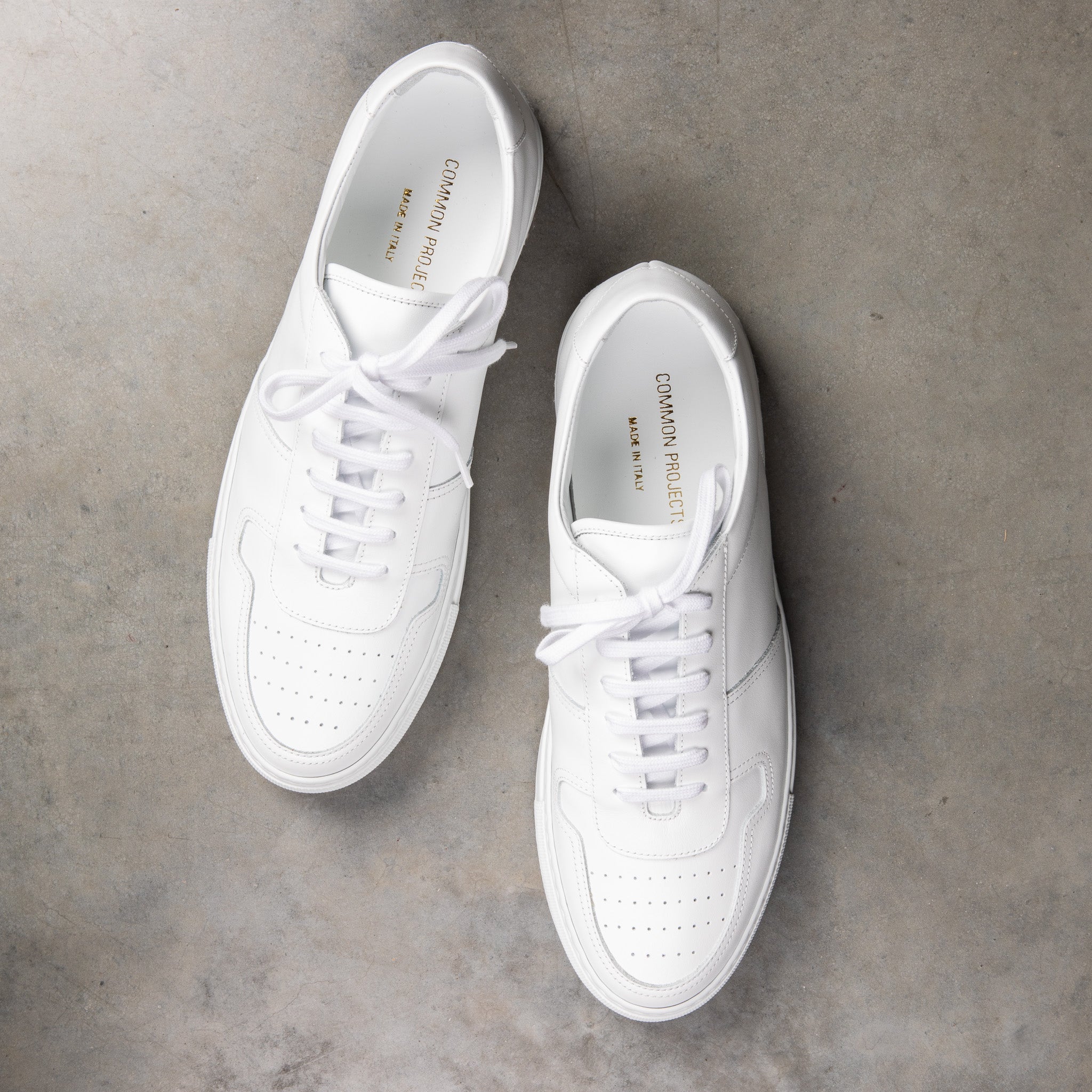 Common Projects BBall Low In Leather White