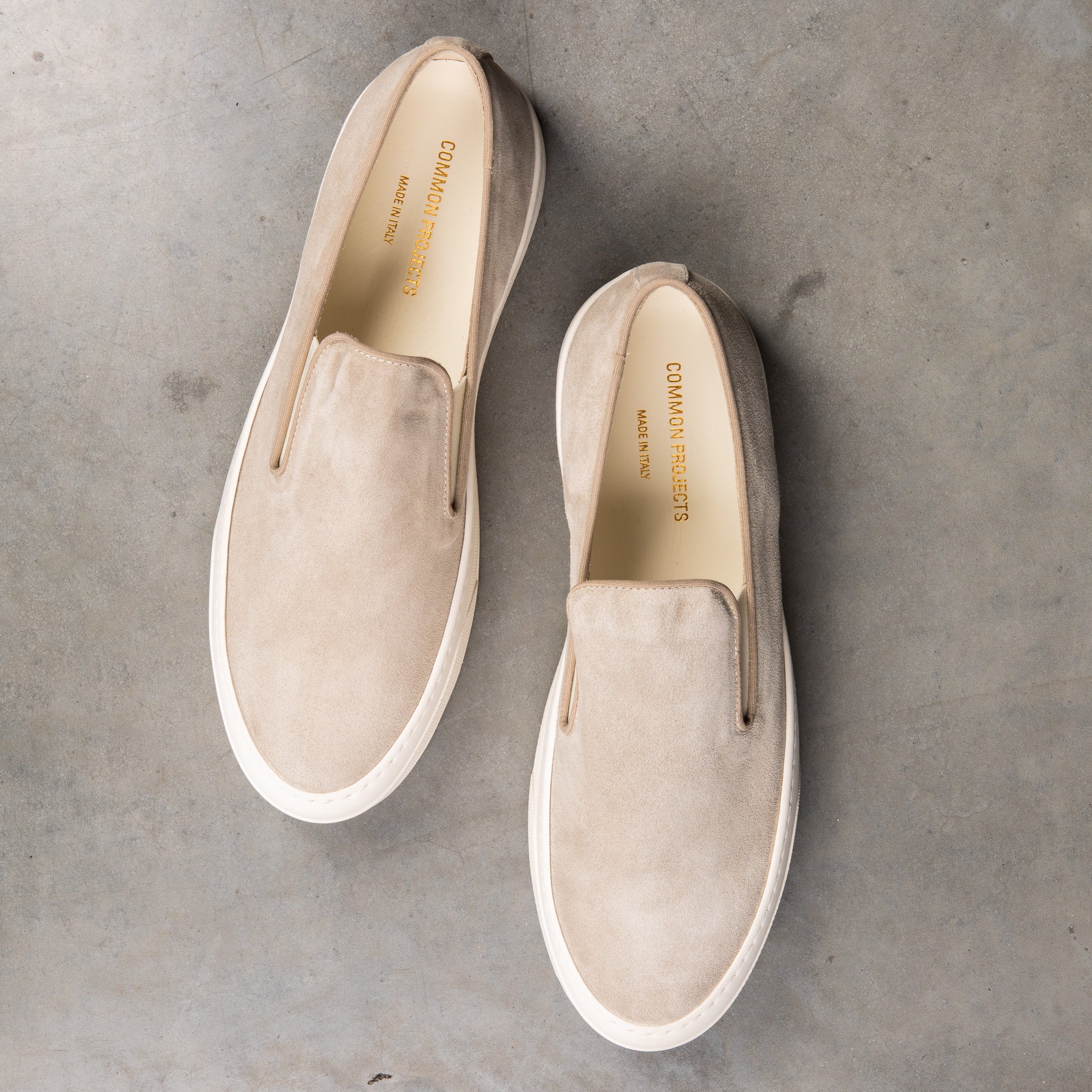 Common Projects Slip-on Warm Gray Suede