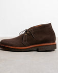 Alden x Frans Boone Chukka Dark Chocolate Suede on Crepe Sole
