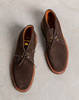 Alden x Frans Boone Chukka Dark Chocolate Suede on Crepe Sole