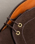 Alden x Frans Boone Chukka Dark Chocolate Suede on Crepe Sole