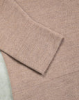 William Lockie Birdseye Solid Merino Wool Polo Taupe