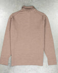 William Lockie Birdseye Solid Merino Wool Polo Taupe