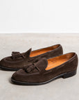 Alden Dark Chocolate Suede Tassel Loafer