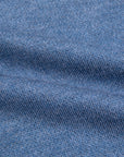 William Lockie Birdseye Solid Merino Wool Polo Denim