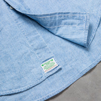 Orslow Safari Button Down Chambray Shirt Bleached