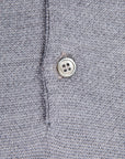 William Lockie Birdseye Solid Merino Wool Polo Grey