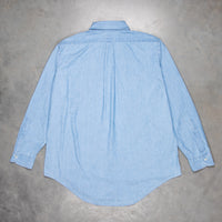 Orslow Safari Button Down Chambray Shirt Bleached
