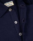 William Lockie Birdseye Solid Merino Wool Polo Blu Navy