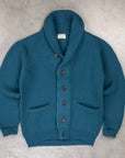 William Lockie x Frans Boone Cashmere Cardigan Steve Teal