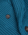 William Lockie x Frans Boone Cashmere Cardigan Steve Teal