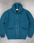 William Lockie x Frans Boone Cashmere Cardigan Steve Teal