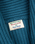 William Lockie x Frans Boone Cashmere Cardigan Steve Teal