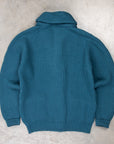 William Lockie x Frans Boone Cashmere Cardigan Steve Teal