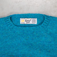 Laurence J. Smith Super soft Seamless Crew Neck Pullover Azure