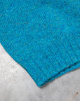 Laurence J. Smith Super soft Seamless Crew Neck Pullover Azure