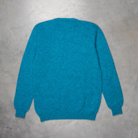 Laurence J. Smith Super soft Seamless Crew Neck Pullover Azure