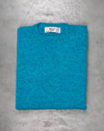 Laurence J. Smith Super soft Seamless Crew Neck Pullover Azure