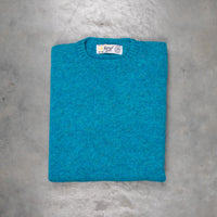 Laurence J. Smith Super soft Seamless Crew Neck Pullover Azure