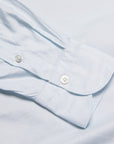 Finamore Milano Collo Luigi Carlo Riva 180's Twill Shirt Celeste