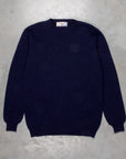 Laurence J. Smith Super soft Seamless Crew Neck Pullover New Navy