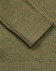 William Lockie Birdseye Solid Merino Wool Polo Olive