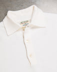 William Lockie Birdseye Solid Merino Wool Polo Ice White