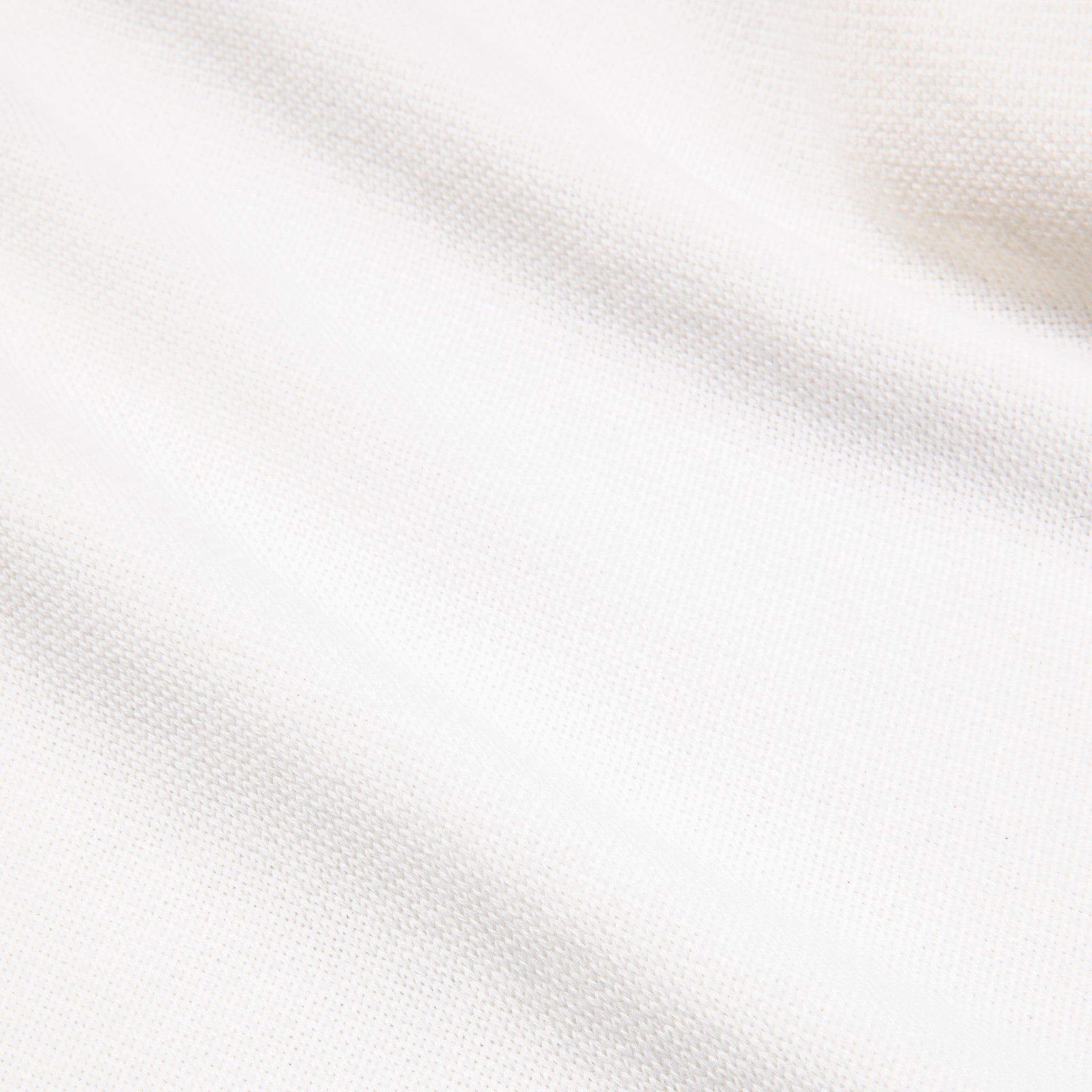 William Lockie Birdseye Solid Merino Wool Polo Ice White