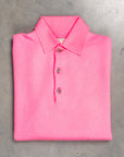 William Lockie Birdseye Solid Merino Wool Polo Ginseng