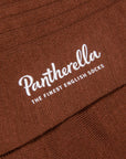 Pantherella Laburnum Merino Wool Ankle High Socks Conker
