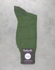 Pantherella Laburnum Merino Wool Ankle High Socks Leaf Green