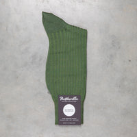 Pantherella Laburnum Merino Wool Ankle High Socks Leaf Green