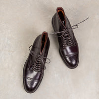 Alden #8 Cordovan straight tip medallion toe boot