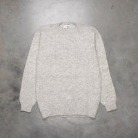 Laurence J. Smith Super soft Seamless Crew Neck Pullover Silver