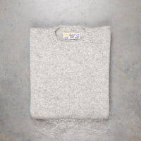 Laurence J. Smith Super soft Seamless Crew Neck Pullover Silver