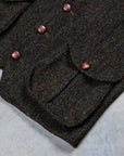 Orgueil OR-4239 Harris Tweed Gilet Dark Green